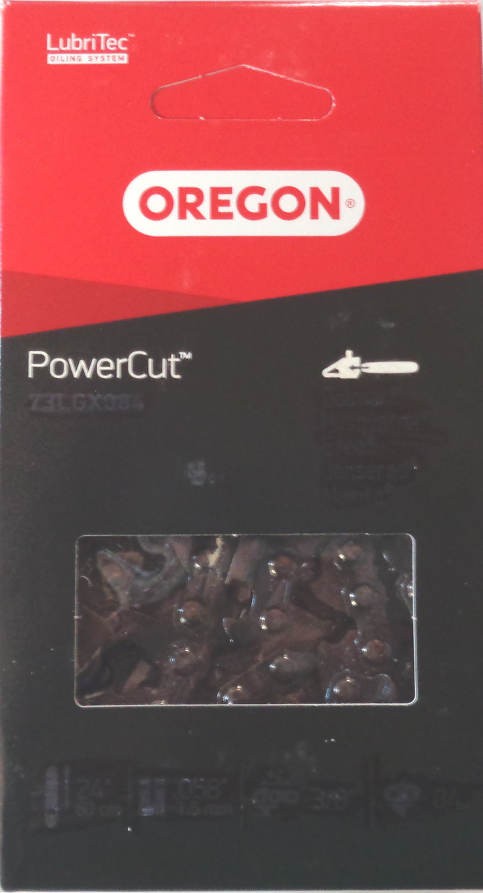 72EXJ072G - OREGON POWERCUT CHAINSAW CHAIN FULL SKIP 3/8 PITCH